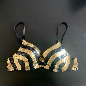 Sequin “Cleopatra” molded cup bra
